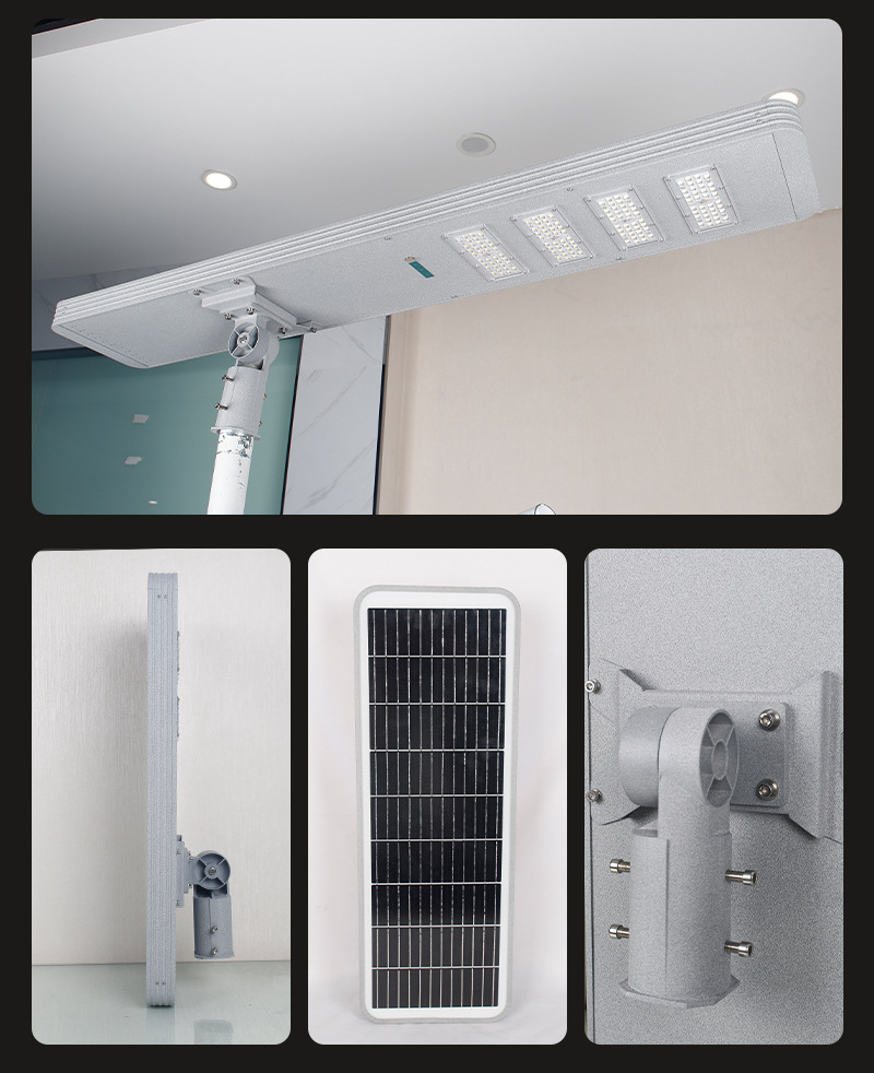 LY IP67 Solar Battery LED Street Light with 6000K Color Temp 120 Beam Angle Remote Control CE Certified 1-Year Warranty