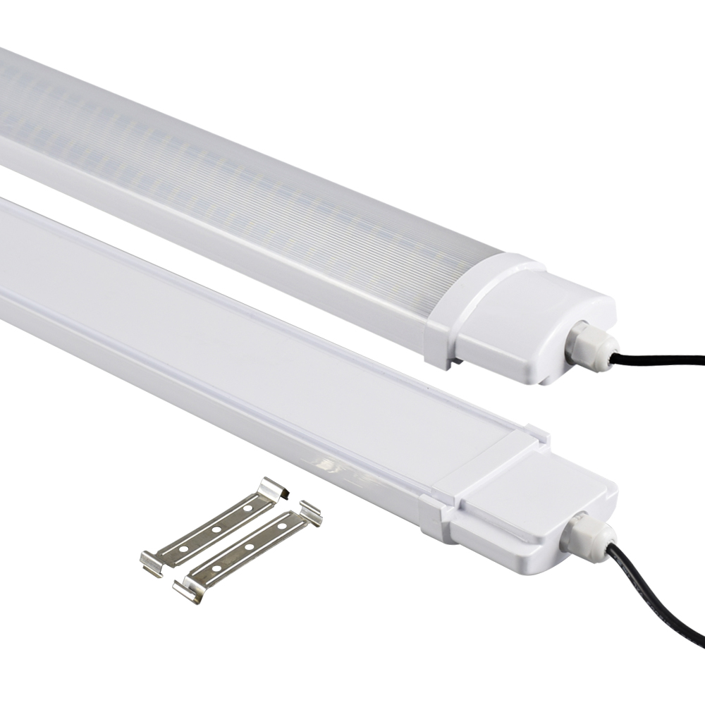 IP65 IK08 Full PC LED Tri-proof Light Linkable High Lumen Waterproof Dustproof Anti-UV Corrosion Resistant Warehouse 5FT 50W