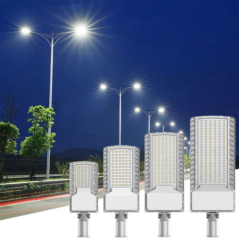 Pole Mounted Outdoor LED Street Light For Roadways Parking Lots Industrial Facilities And Logistics Yard Lighting