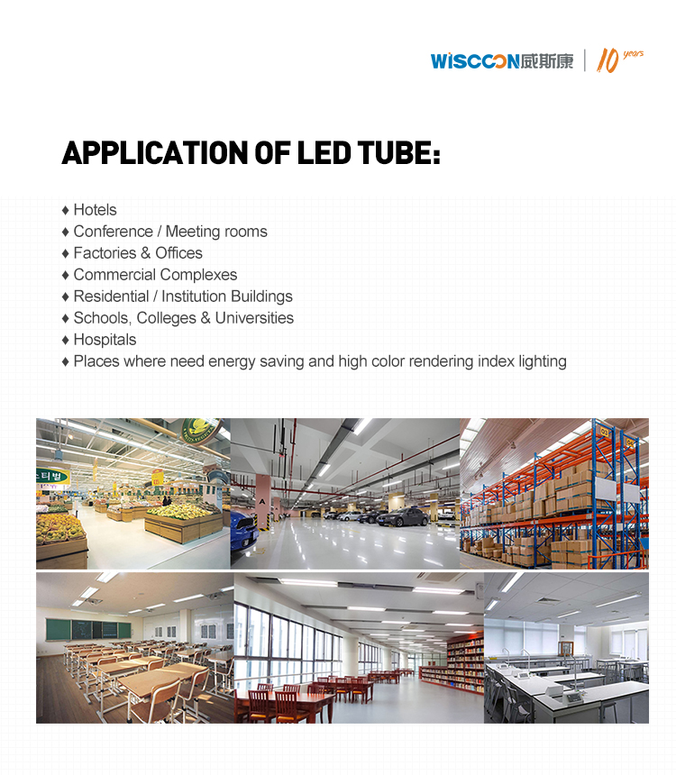 Dimmable LED Tube Light Installation