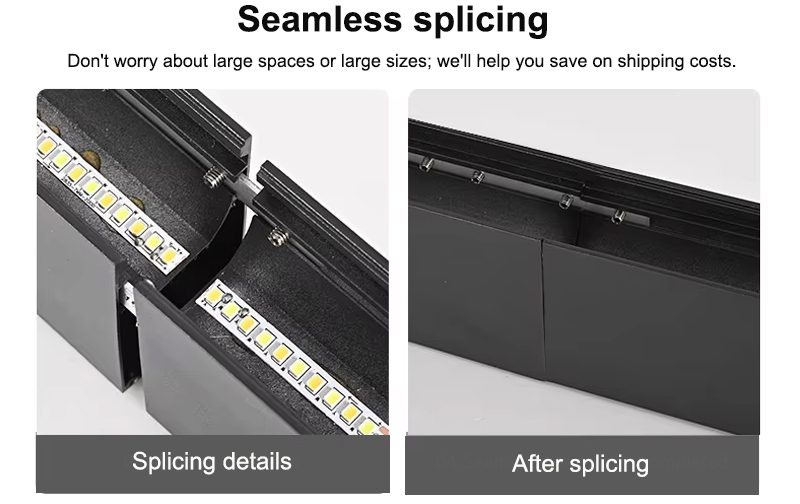 Custom Creative Chandelier Billiard Ambiance Seamless Connectable Industrial Modern Dimmable Office LED Linear Work Light