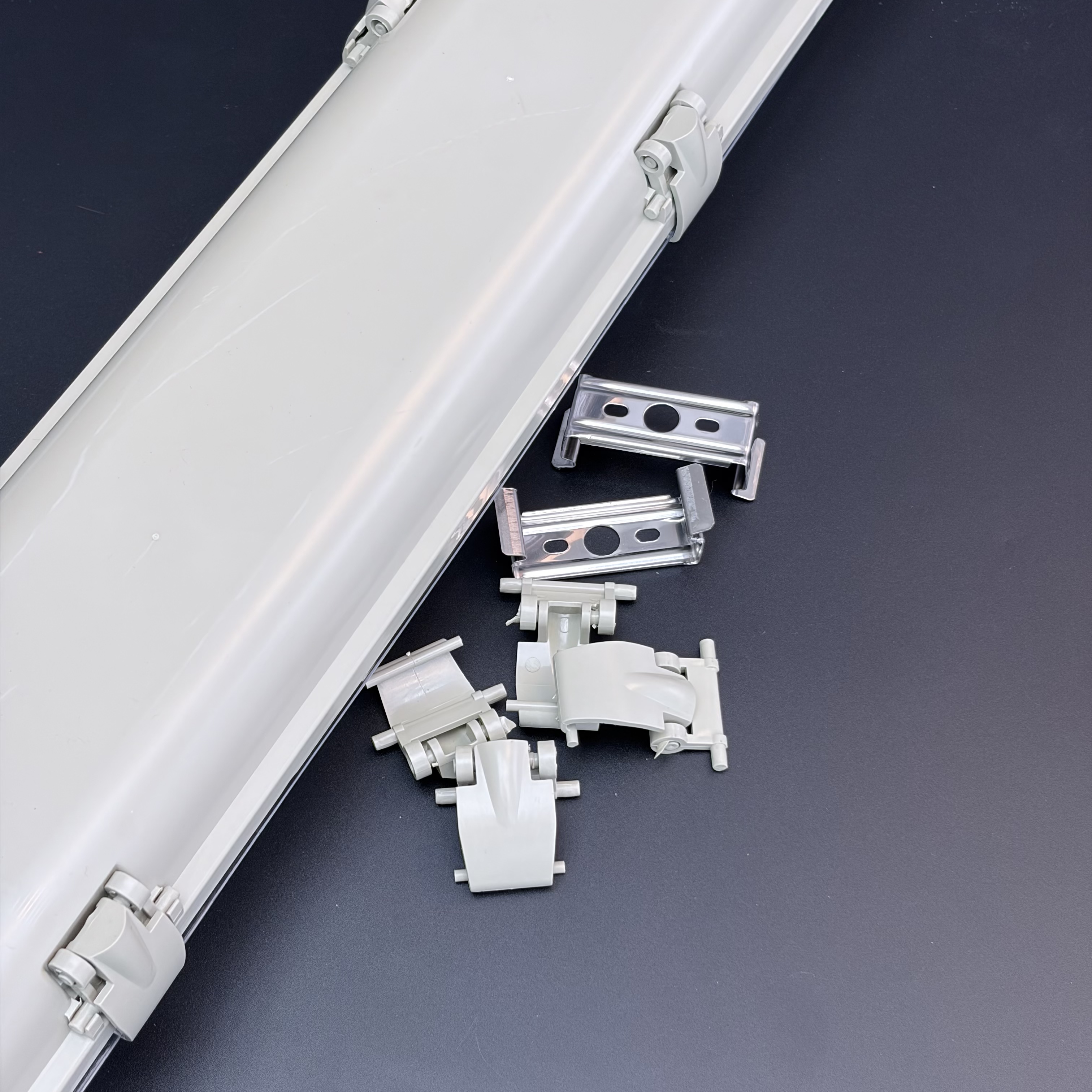 IP65 Waterproof 40-Watt LED Tube Light Fixture Microwave Sensor Tri-Proof 6500K Color Temp 3-Year Warranty Outdoor Warehouse