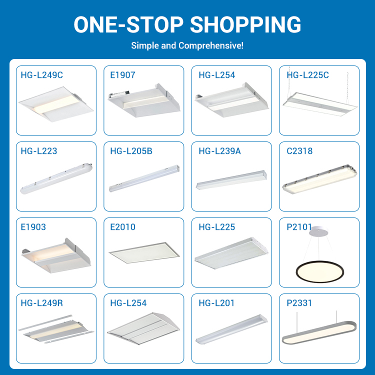 Commercial Office Industrial Warehouse Garage Lamp 80w 100w 140w 165w 225w 325w Led Linear Highbay Light