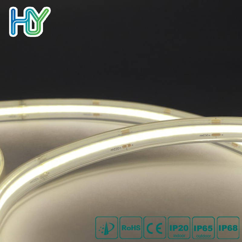 3 Years Warranty Super Wide High Density 2700K-6500K 24V IP65 IP67 Waterproof Flexible RGBW COB LED Lighting Strip Dots-Free Decoration Flex LED Strip Lights