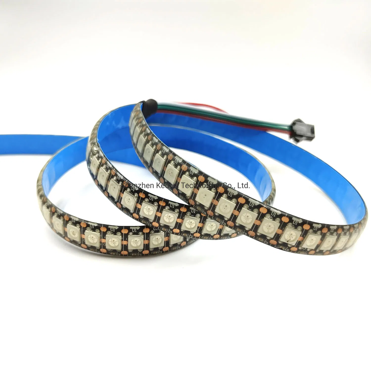 Highlight Ws2812 144LEDs Built-in Dream Color Digital High Density Pixel Light Addressable 5V COB RGB LED Strip 144LEDs LED Strip Light