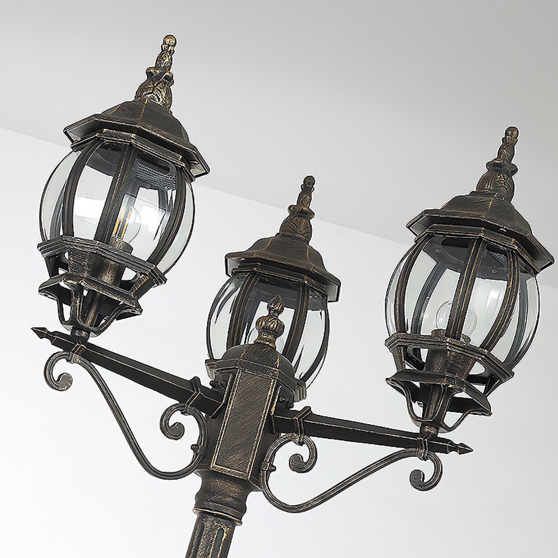 Dawnl Outdoor Modern LED Street Lights European Antique Garden Decorative Lighting IP65 Waterproof Aluminum Poles Lawn