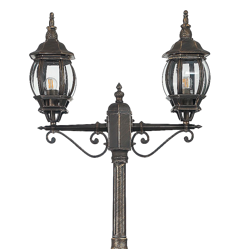 Dawnl Outdoor Modern LED Street Lights European Antique Garden Decorative Lighting IP65 Waterproof Aluminum Poles Lawn