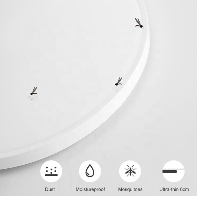 IP54 Waterproof Bathroom Indoor Round Lamp Housing Led Ceiling Triproof Light 12-48W Modern Tri-proof Home Office 80 Wall Switch