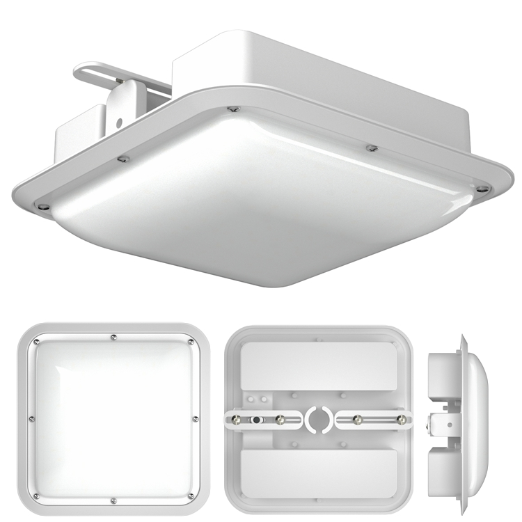 IP67 Waterproof Bathroom Light 60W LED Tri-proof Ceiling Light for Swimming Pool Sauna Room and Cold Storage
