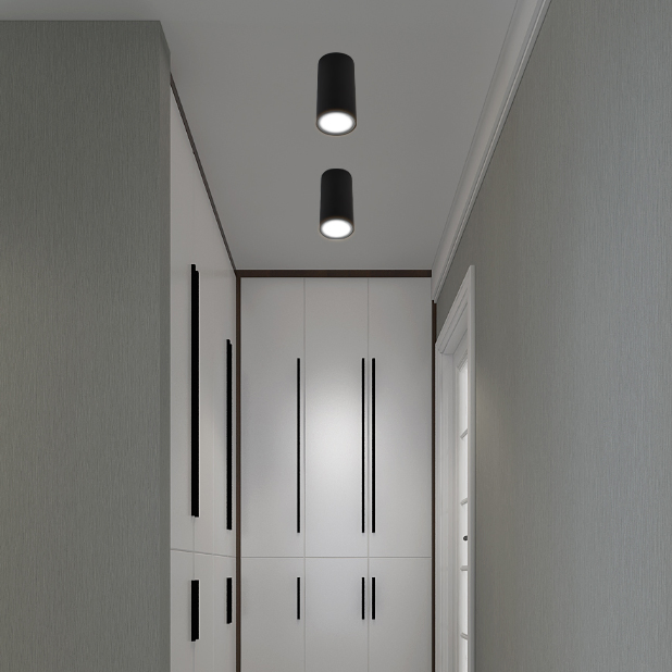 Aluminum 15W LED Spotlight Indoor Ceiling Light COB Surface Mounted Downlight for Bedroom/Living Room/Hotel