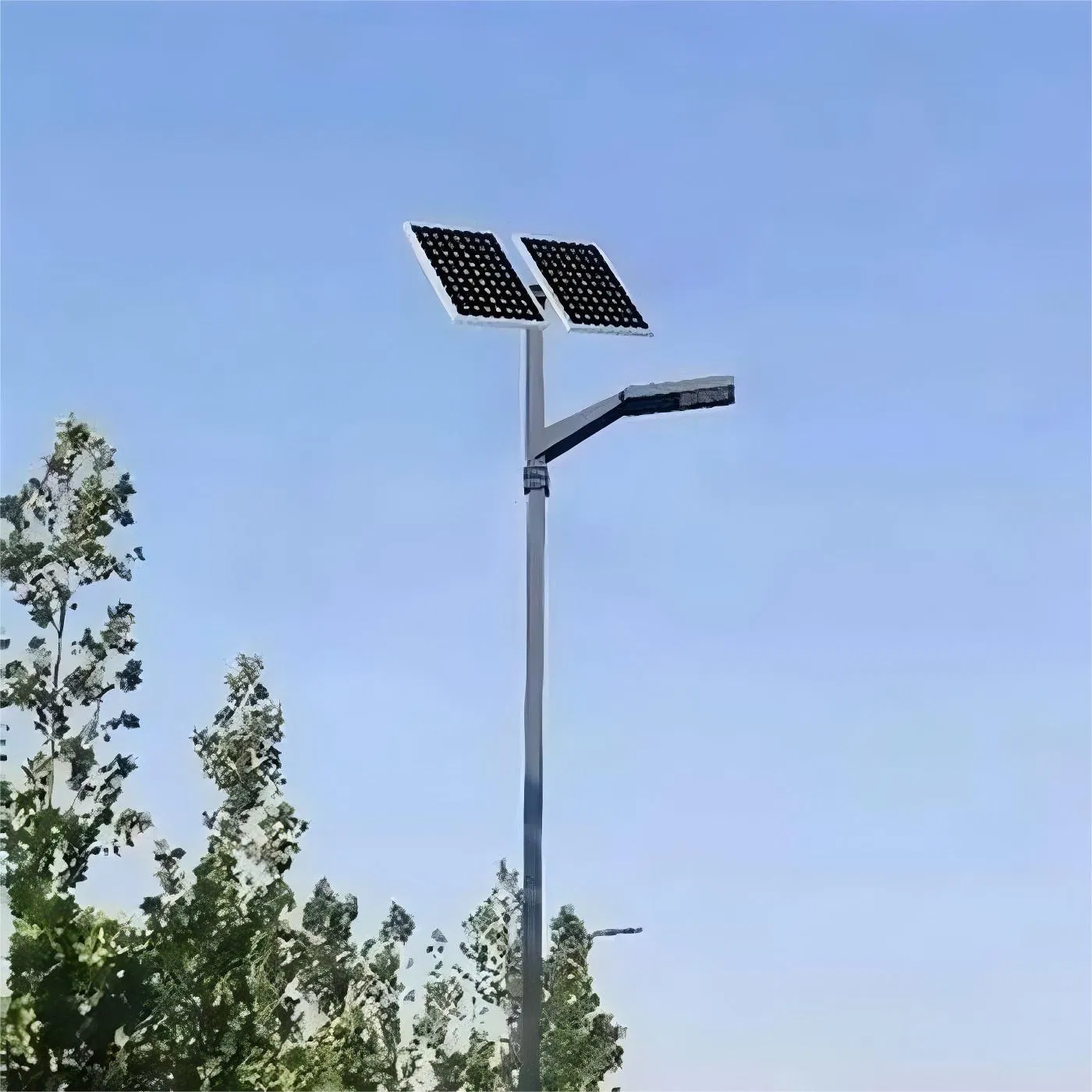 Integrated Outdoor LED Lamp Solar CCTV Camera Street Light with Lithium Battery
