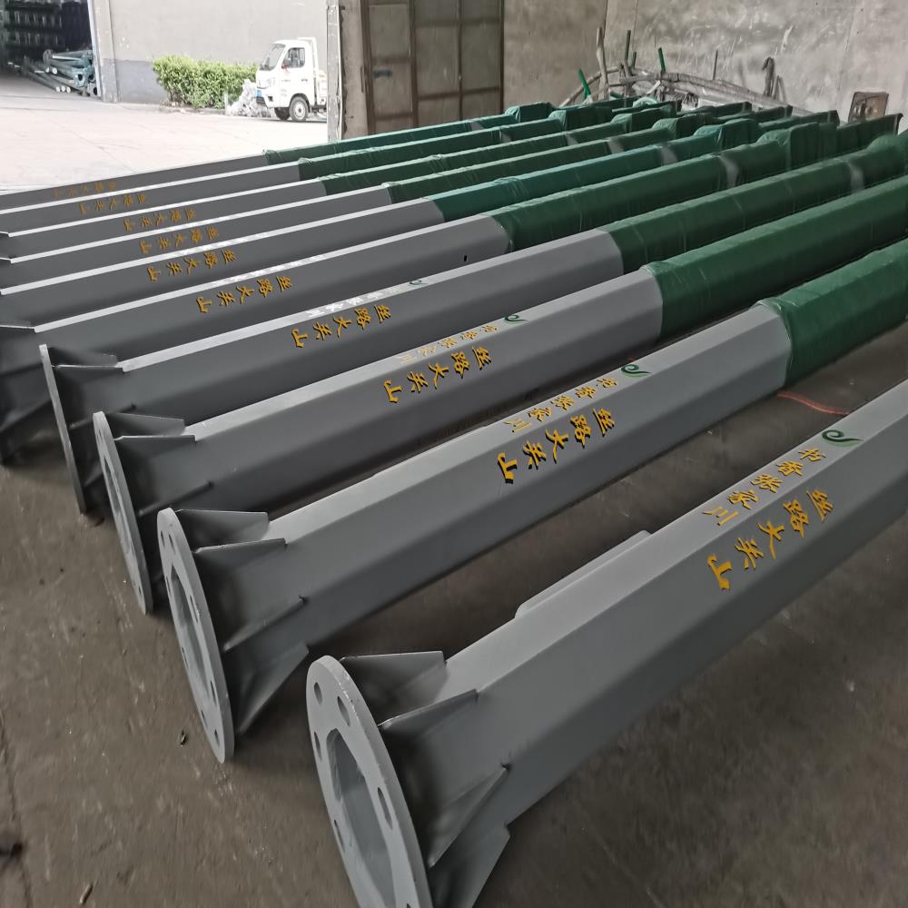 Customized Outdoor 4m 5m 6m 7m 8m 9m 10m 12m Double Single Arm Price Galvanized Steel Solar Street Lamp Post