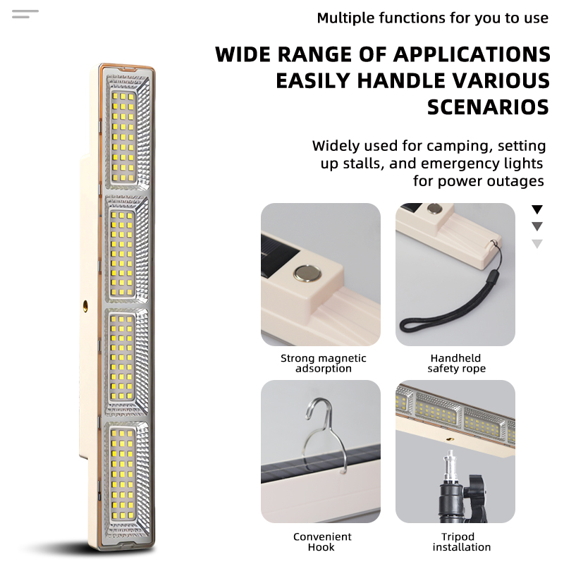 Fectory T8 LED Lamp Tube ABS Material IP54 Waterproof Rechargeable Dual Color Temperature Office Use