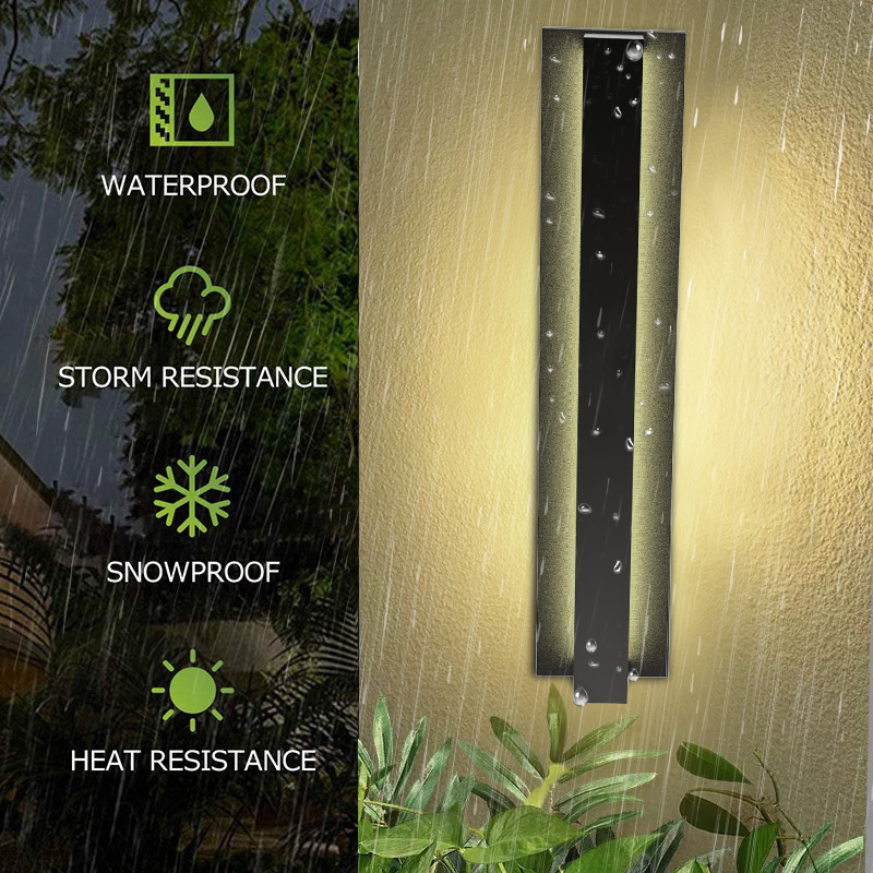 Energy-Saving Long Strip Linear LED Wall Light 8W 10W 12W 24W RGBW 5CCT IP65 Waterproof Indoor Outdoor Sconce
