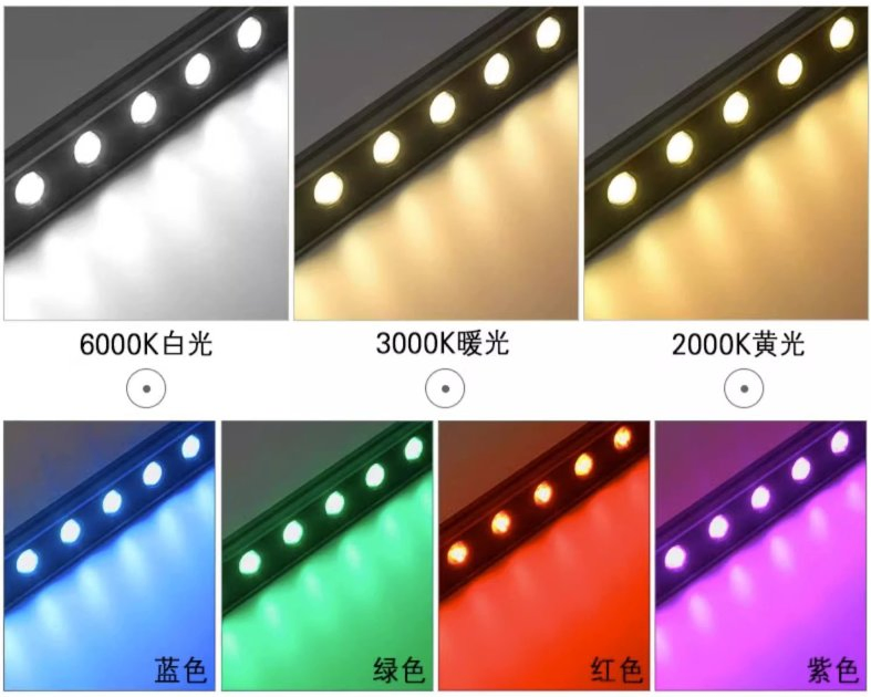 18W Facade Lighting Modern Architecture LED Wall Washer RGB LED Wall Light