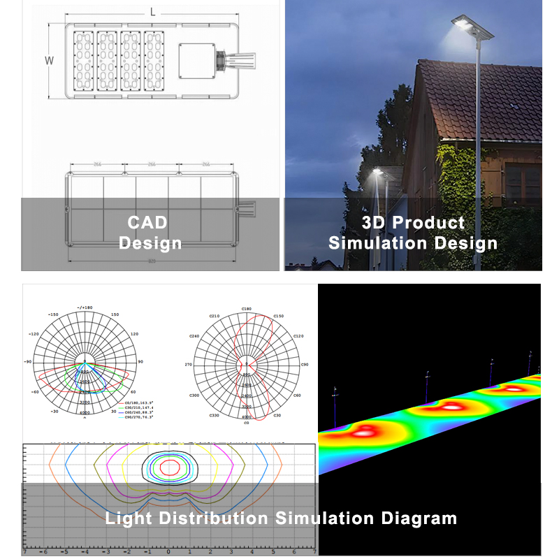 2026 Hottest Sell Waterproof Outdoor LED Solar Street Light All in One Design for Road Lighting