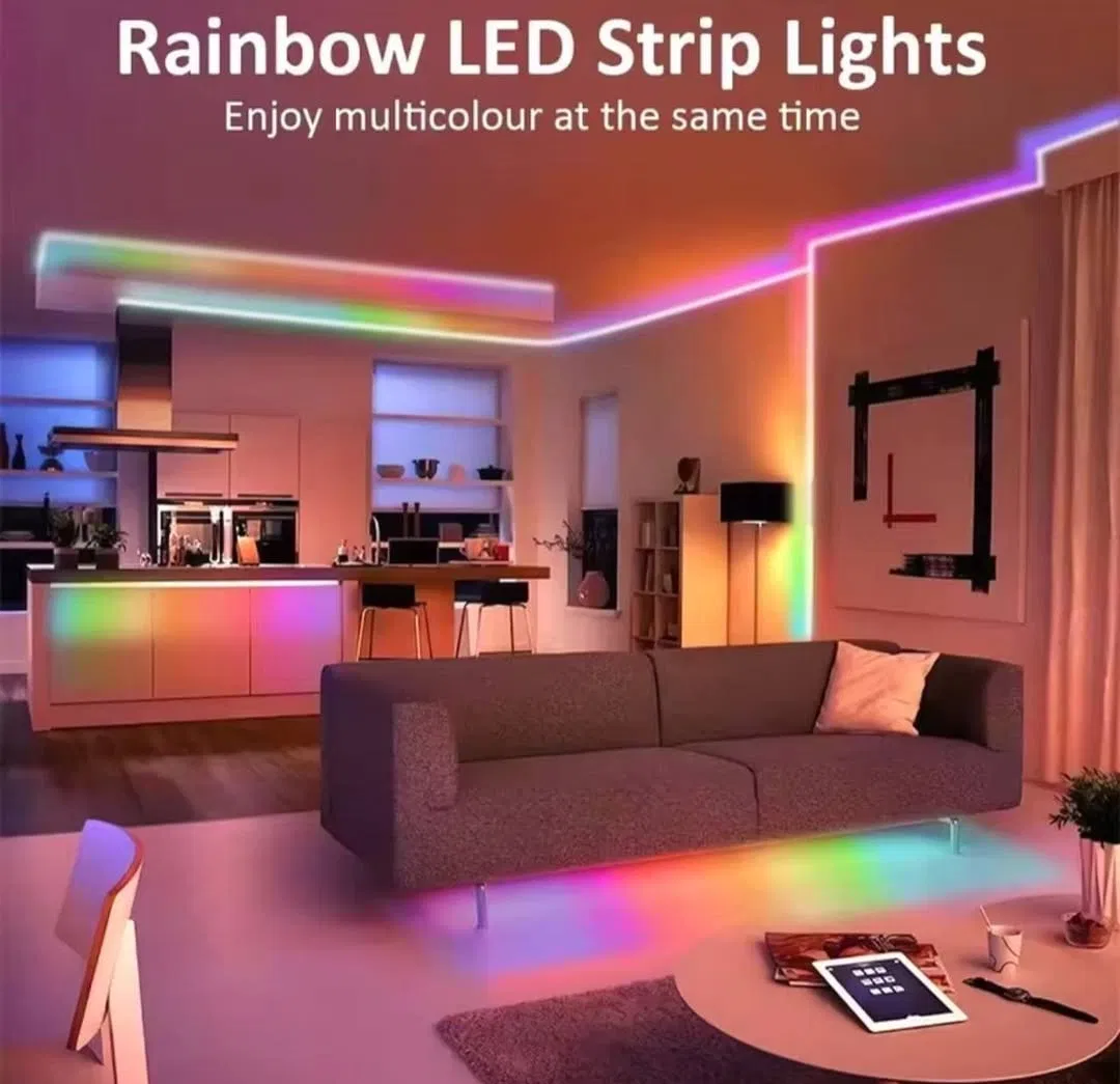 360° Twisting LED Neon Flex 5V USB RGB IC Strip Light APP Remote Control for Christmas Room Decoration