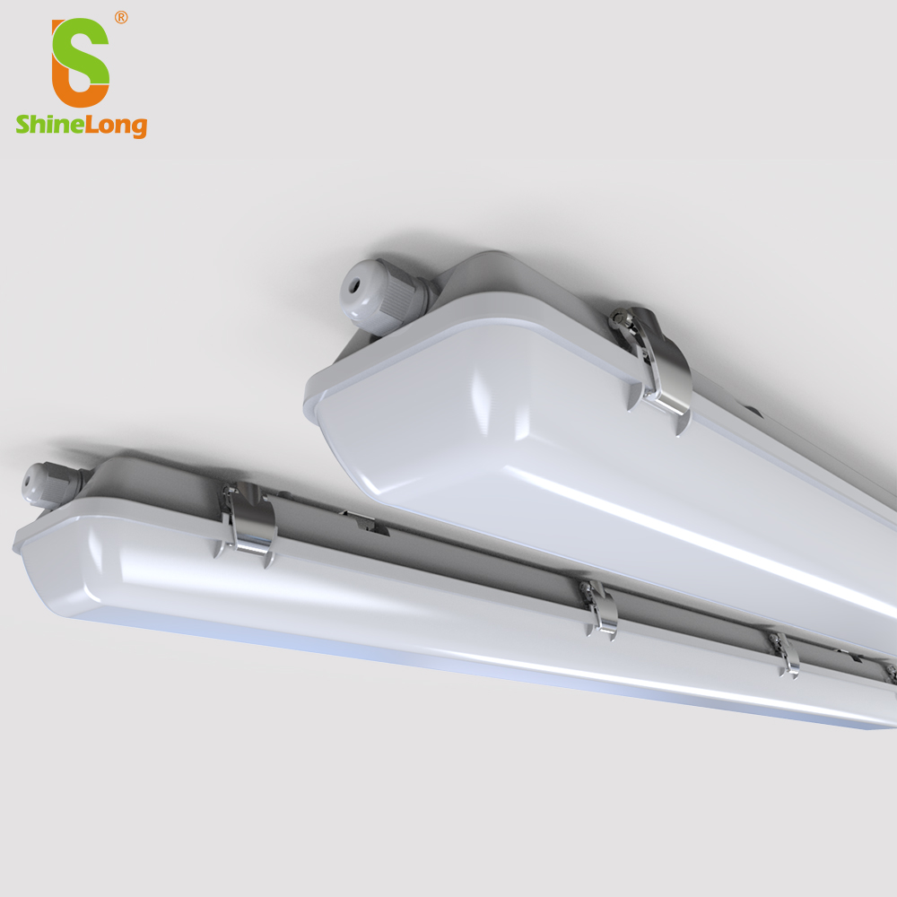 Shinelong High Quality Led Vapor Tight Light Cold Storage Waterproof Led IP65 20w 40w 120 Degree 3000-6500K LED Triproof Light