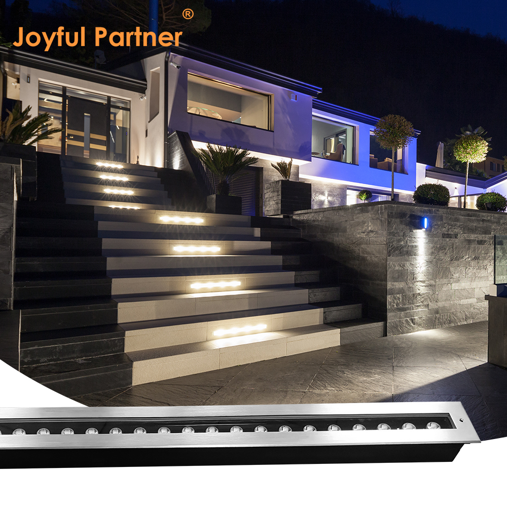 1000mm Linear Ground Light IP67 Stainless Steel Pathway Lamp Architectural Recessed Underground Light Landscape Project