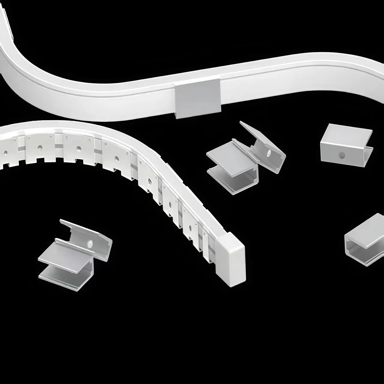 12V/24V Free Cut 0410 LED Strip Fixture Light Ultra Thin Neon Flex