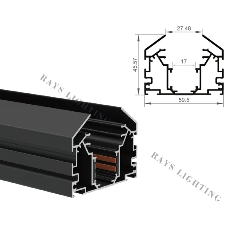 Magnetic LED Track Rail System