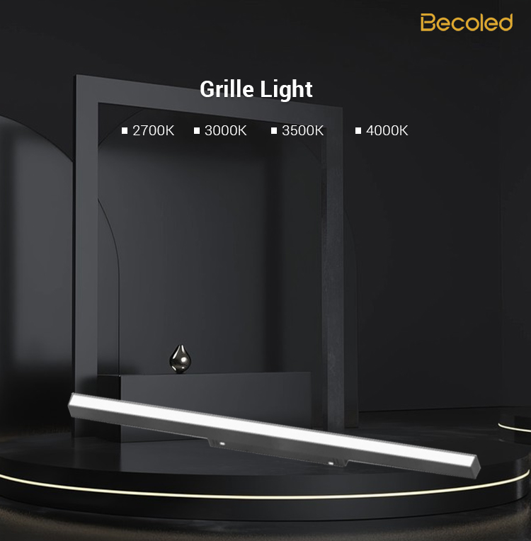 Hot Sale for Office Industrial 20W Commercial Rectangle Tube Led Light Aluminium Flexible Tube Linear Light Indoor Lighting