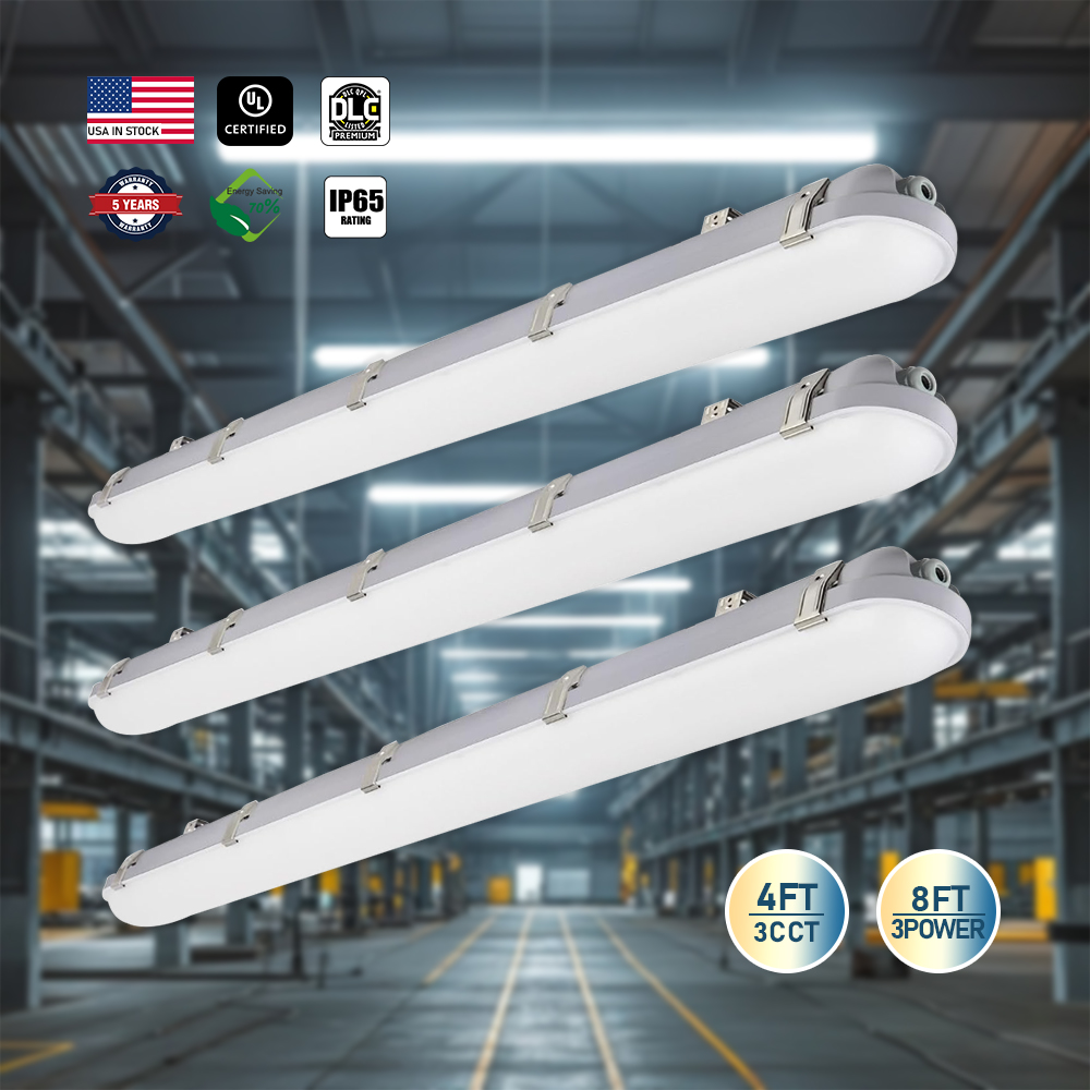 IP66 Waterproof Dustproof Anti-Corrosion Vapor Tight Weatherproof Light Triproof Led Batten Light Led Flat Tri-Proof Light