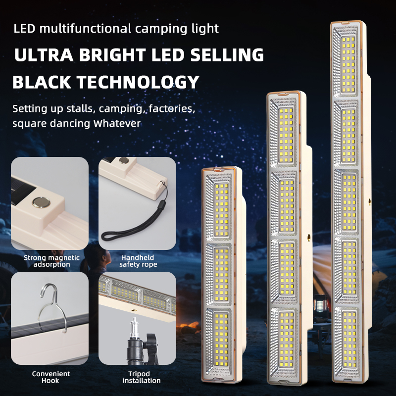 Fectory T8 LED Lamp Tube ABS Material IP54 Waterproof Rechargeable Dual Color Temperature Office Use