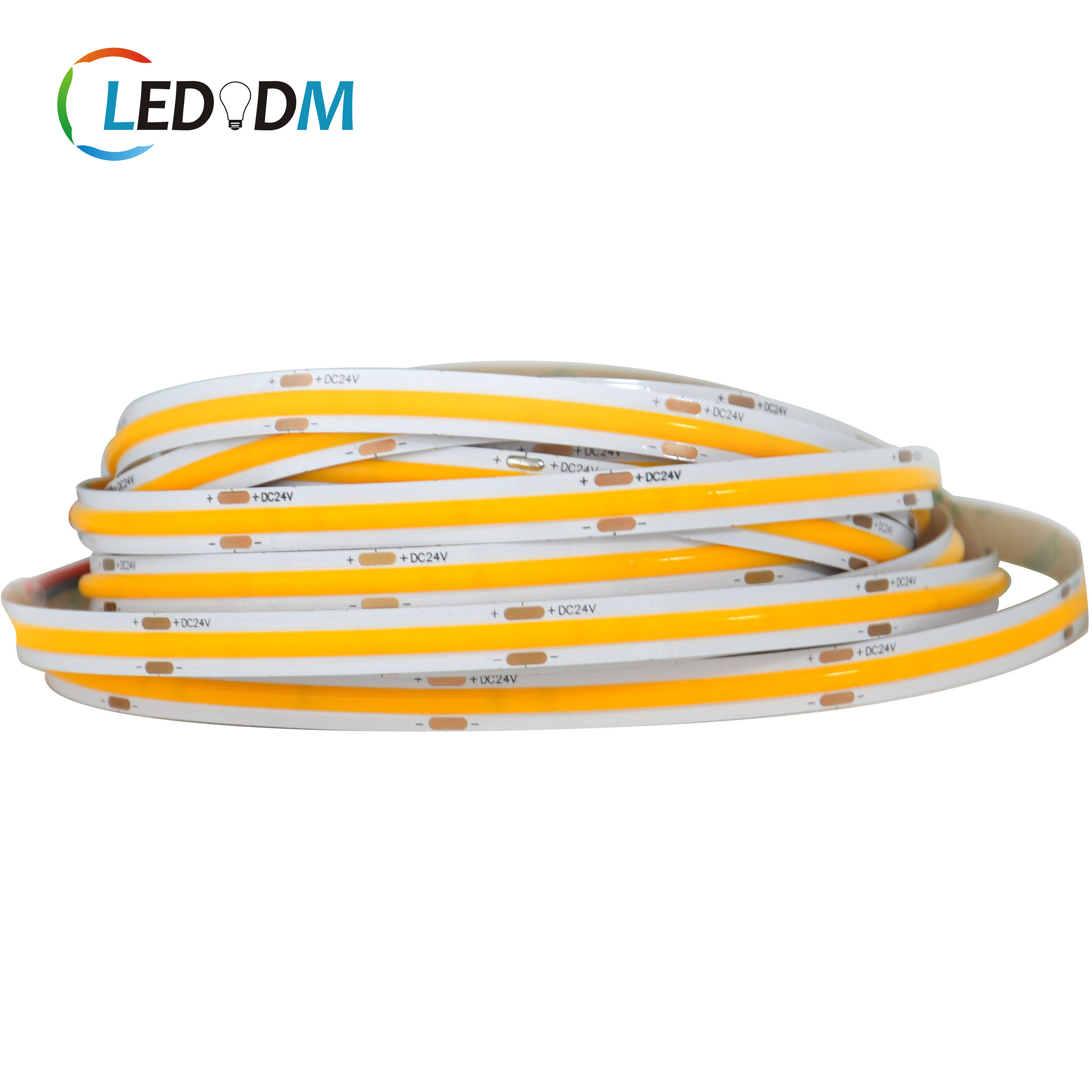 High Density COB LED Strip 480LEDs/m 12V 24V 10W/m Flexible Linear Light 2700K-6500K CCT 5m/roll For Commercial Indoor Lighting