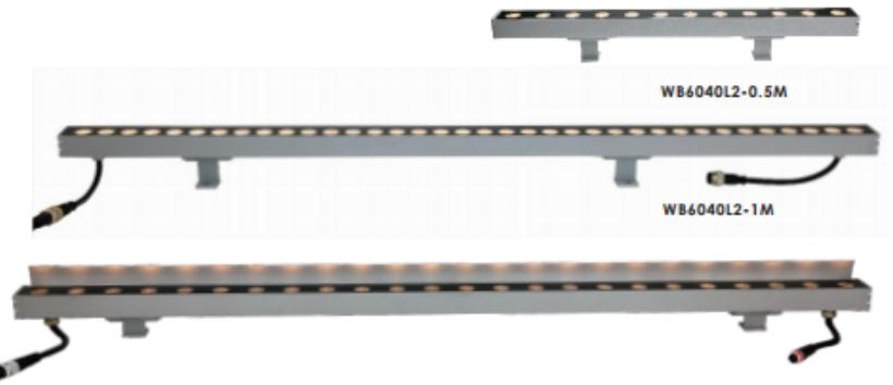 12W 24V IP65 DMX512 Linear RGB LED Wall Washer for Building Facade