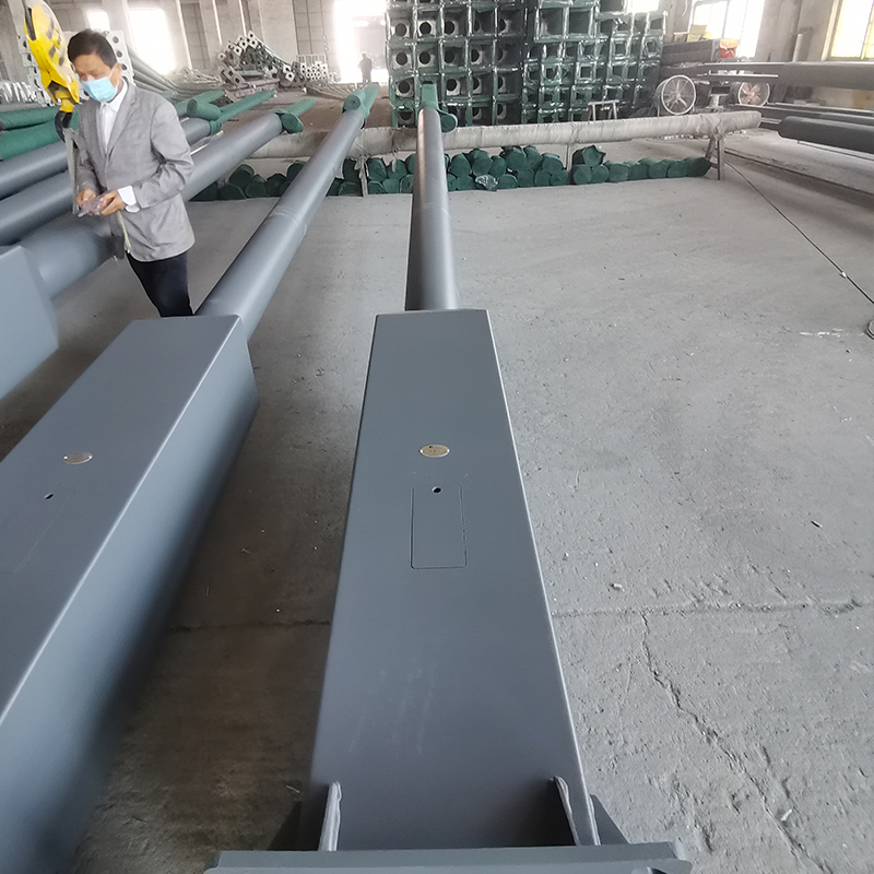 Factory Direct Hot Dip Galvanized Steel Aluminium Outdoor Street Light With Pole Polygonal/Octagonal For Square Garden Road