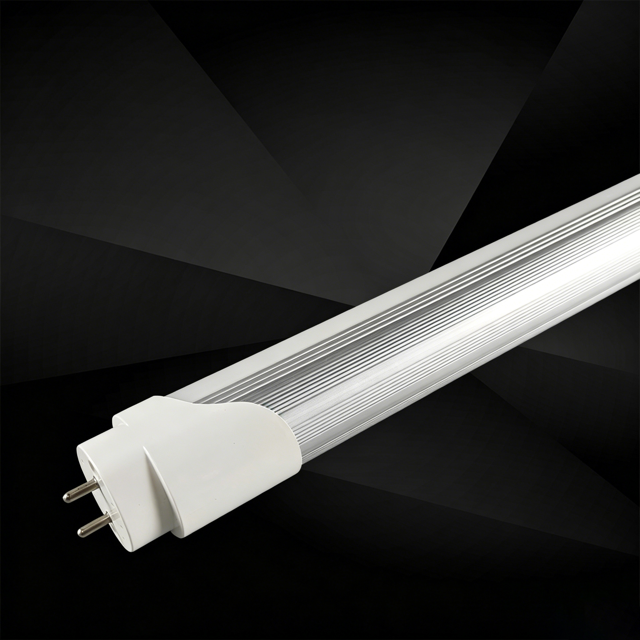 T8 Split Aluminum Plastic LED Tube Light 2835 Chip 85-265V High Brightness Linear Lamp for Warehouse Classroom Garage