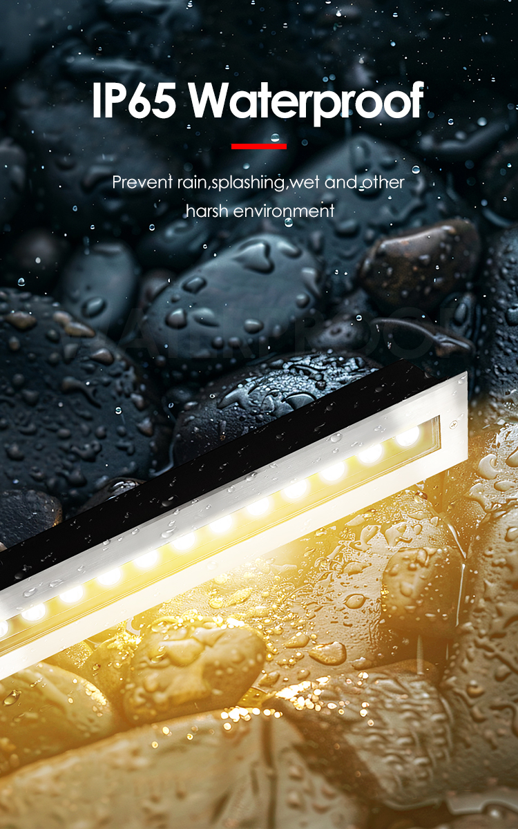 1000mm Linear Ground Light IP67 Stainless Steel Pathway Lamp Architectural Recessed Underground Light Landscape Project