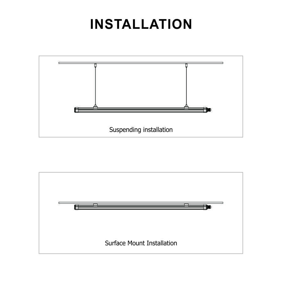 1200mm 40w Led Light Linear Fixture Ip65 Led Tri-proof Light/three Proofing Lamps for Commercial