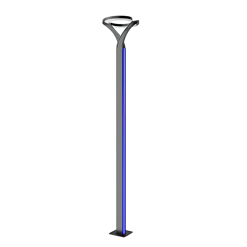 DAWN Manufacturer Factory Sale Outdoor Garden Lamp Solar Courtyard Lamp Post Pole Lamp Waterproof IP65 LED Garden Light