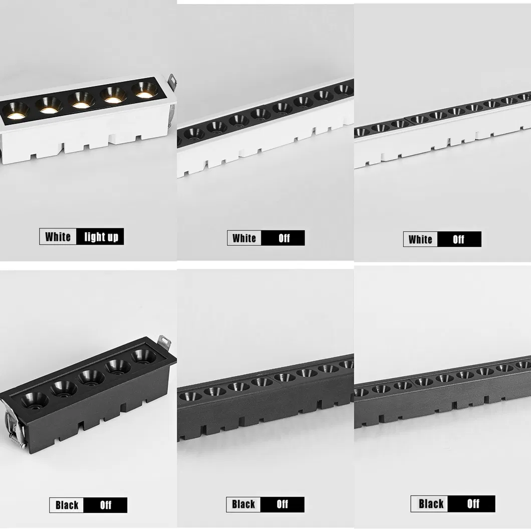 LED Grid Downlight Embedded COB 10W Linear Spot Light Lamp