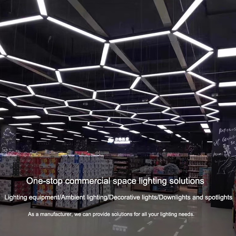 Custom Creative Chandelier Billiard Ambiance Seamless Connectable Industrial Modern Dimmable Office LED Linear Work Light