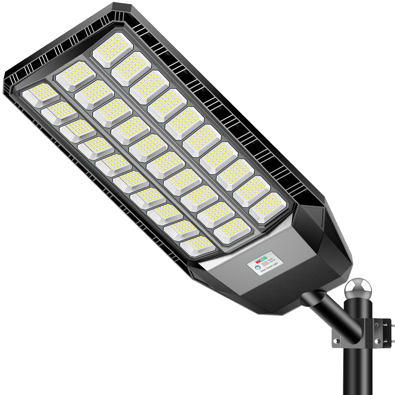 900LED IP65 Super Bright Integrated All In One Solar Street Light With Inbuilt Batteries Equivalent 8000W Halogens Road Lamp