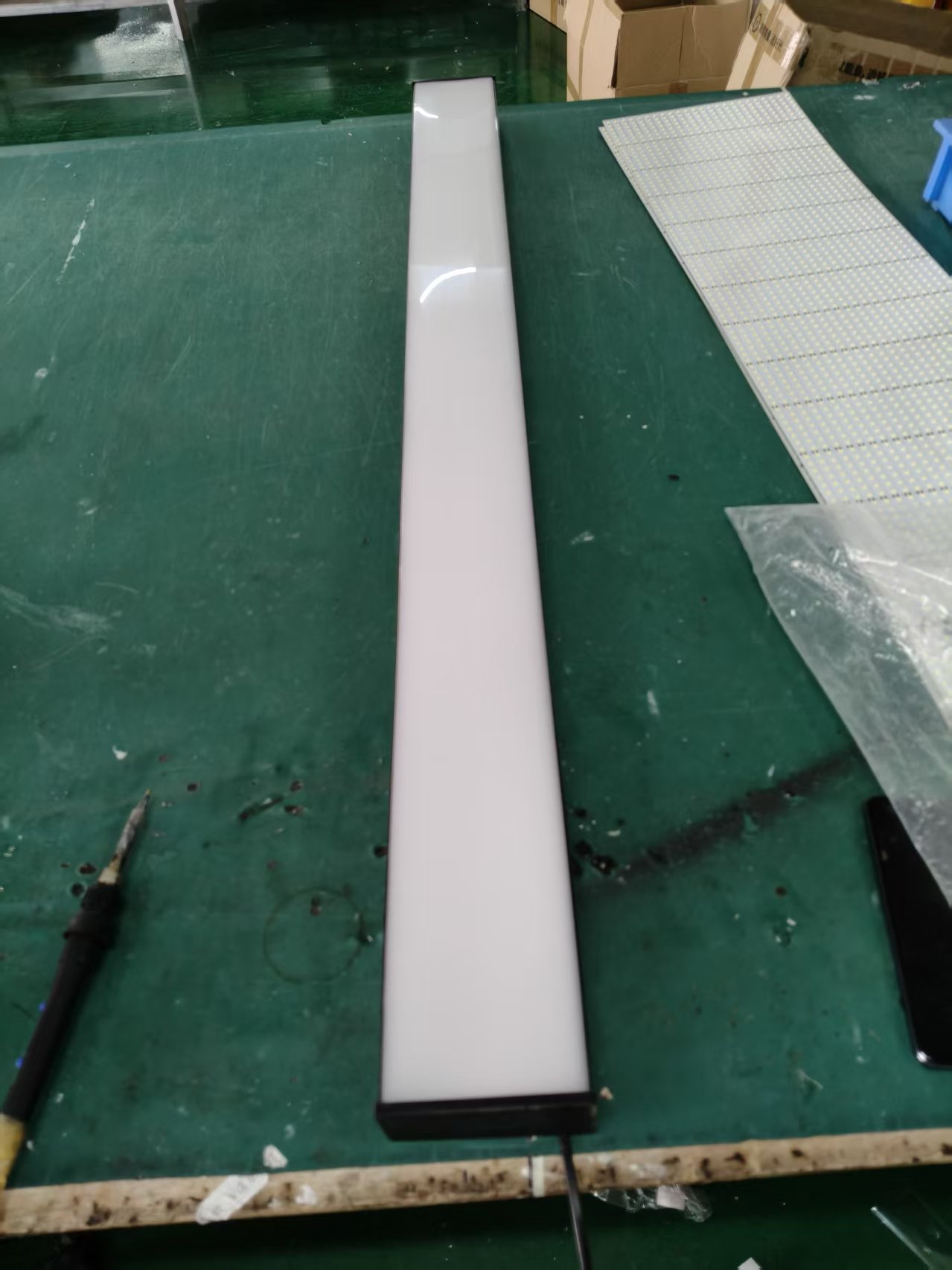 Industrial High Lumen Black White Plastic Steel Linear Light Profile Led Pendant Ceiling Recessed LED Linear Light 45w in Office