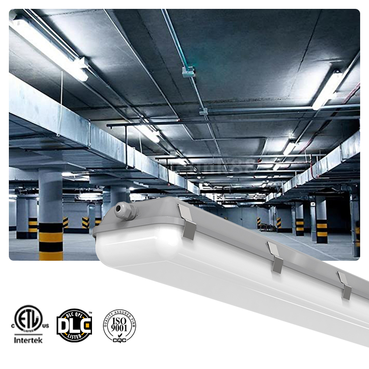 LED Tri Proof Light 4FT IP66 Waterproof Fixture for Industrial Warehouse Garage Parking and Tunnel Lighting
