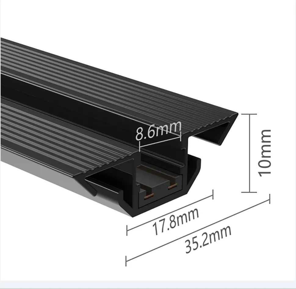Surface DC24V Smart System Magnet Ultra Thin Mini Size Magnetic LED Track Light Spotlight for Home Showcase Luxury Jewelry Cabinet