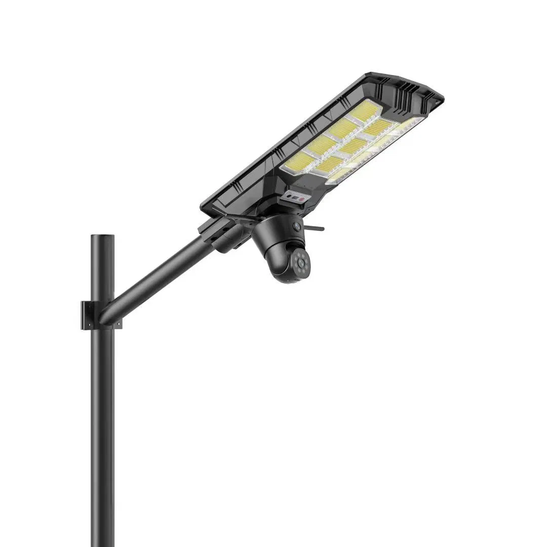 Integrated Solar Street Light Outdoor Waterproof with CCTV WiFi Camera 4G