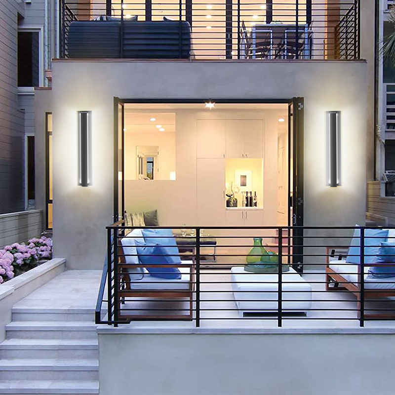 Energy-Saving Long Strip Linear LED Wall Light 8W 10W 12W 24W RGBW 5CCT IP65 Waterproof Indoor Outdoor Sconce