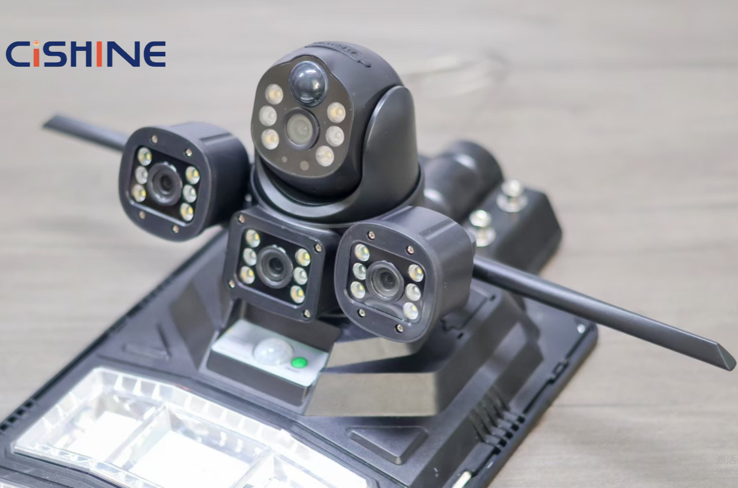 Cishine 80W-200W All-in-One Solar Street Lights for Outdoor Use