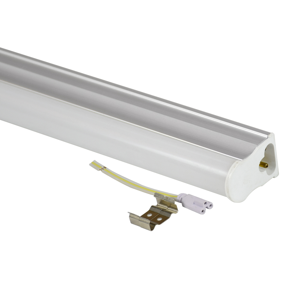 18W Integrated Fluorescent LED Tube T5 Stand Lamp 220vdc36v Switch Assembly Line Light 1200mm Aluminum PC Body Hotel Indoor Use