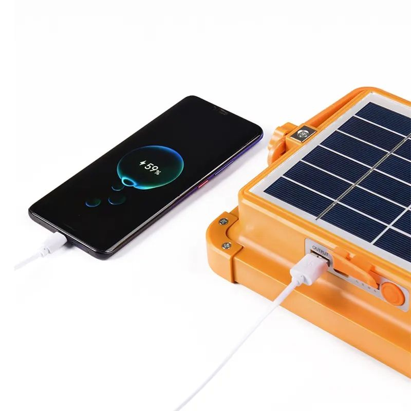 IP67 Portable Outdoor Wall Camping Charging Sun Power Solar Energy Garden Street Products Energy Handheld Strong Emergency Rechargeable Work Solar Flood Light