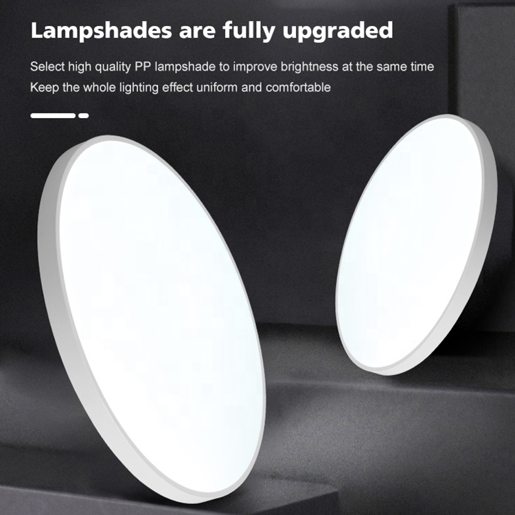 IP54 Waterproof Bathroom Indoor Round Lamp Housing Led Ceiling Triproof Light 12-48W Modern Tri-proof Home Office 80 Wall Switch