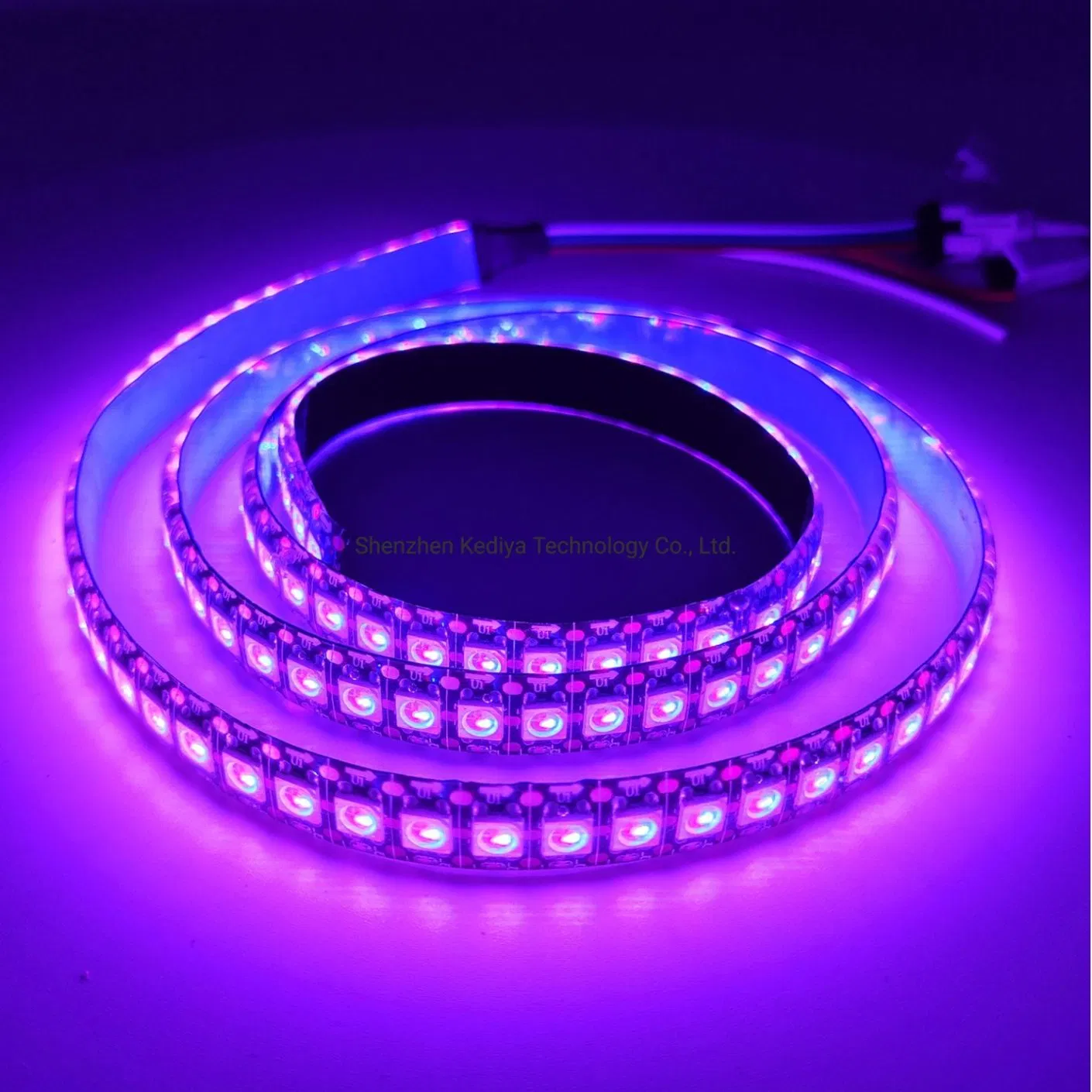 Highlight Ws2812 144LEDs Built-in Dream Color Digital High Density Pixel Light Addressable 5V COB RGB LED Strip 144LEDs LED Strip Light