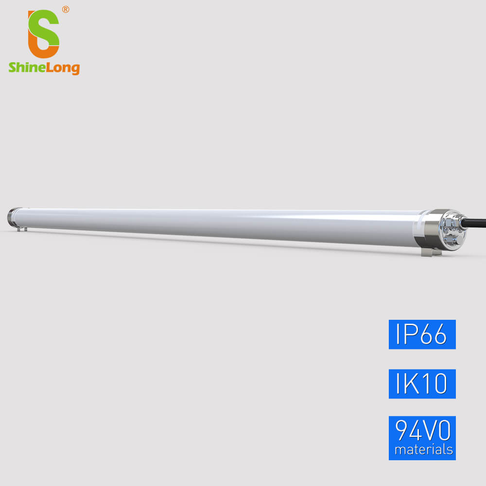 IP66 IK10 Round Mini LED Linear Office Lights 600mm 10W T5 T6 PC Tube Light