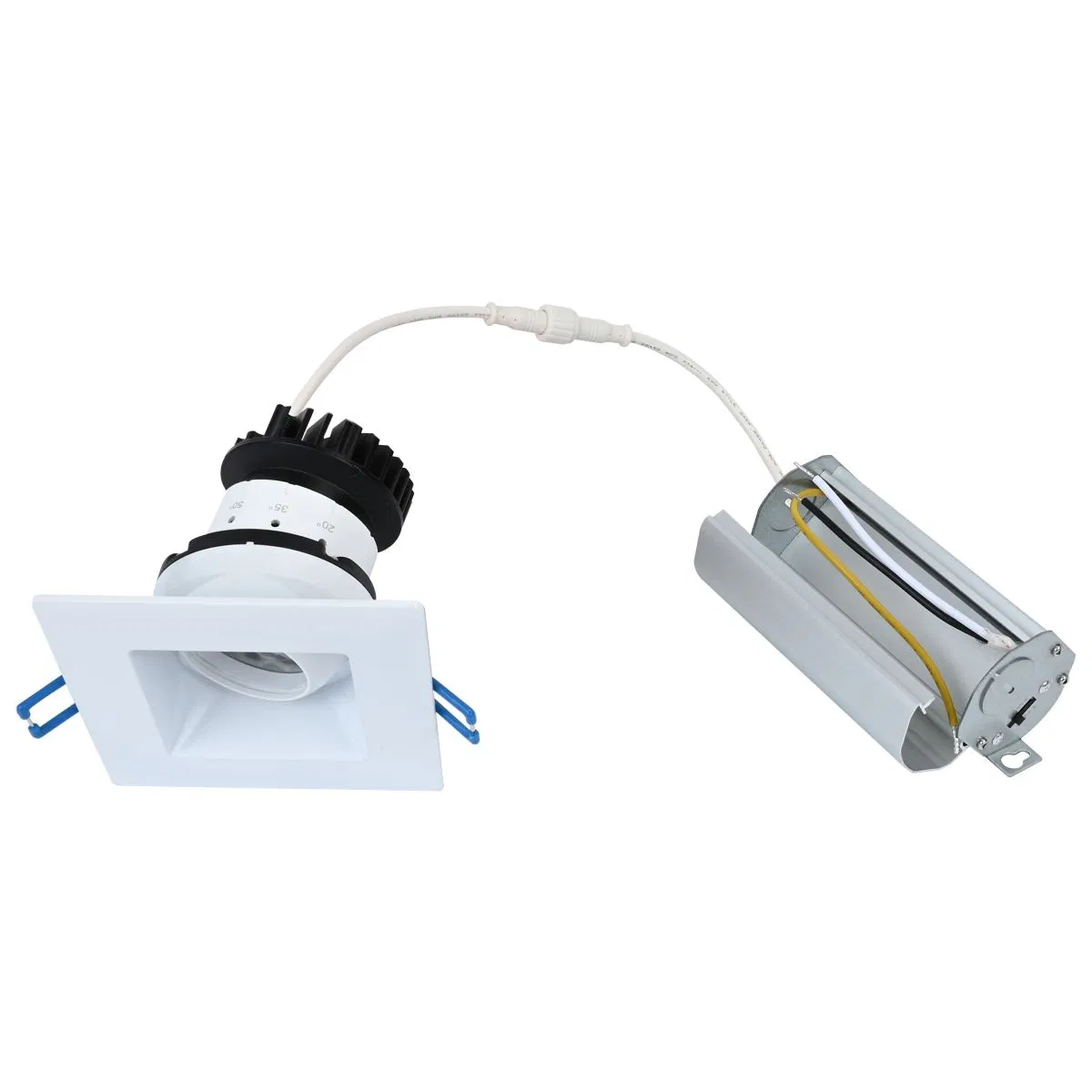 Hotel Bathroom Ceiling Spot Fittings Set Anti Glare COB Lighting Round Square LED Recessed Plaster Gypsum Downlight